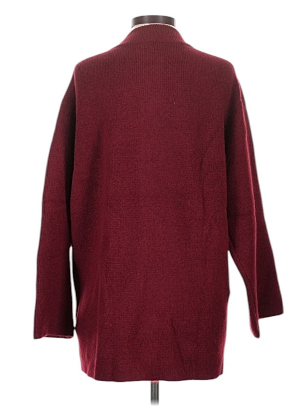 J. Crew Relaxed Milano Stitch Cardigan Size Small Red Oversized Alpaca Wool NWT - Picture 3 of 9